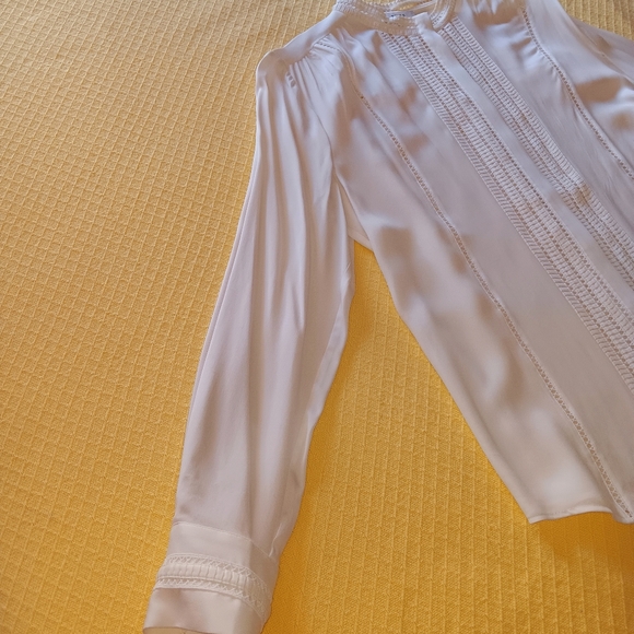 Reiss white long sleeve woman's blouse size 8 - Picture 13 of 16